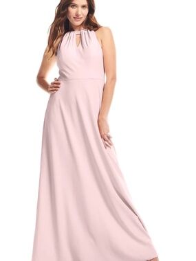 BILL LEVKOFF PINK CREPE GOWN SIZE 10